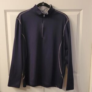 Navy Blue Quarter-Zip Pullover